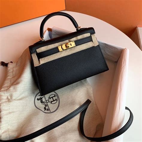 mini hermes kelly black|kelly mini price.